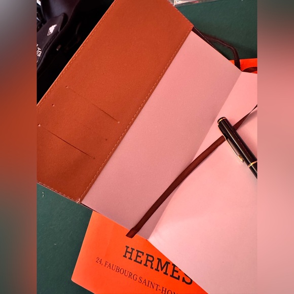 Hermes Gift Bag new! I am including a notebook and pen with the bag. - Picture 4 of 6